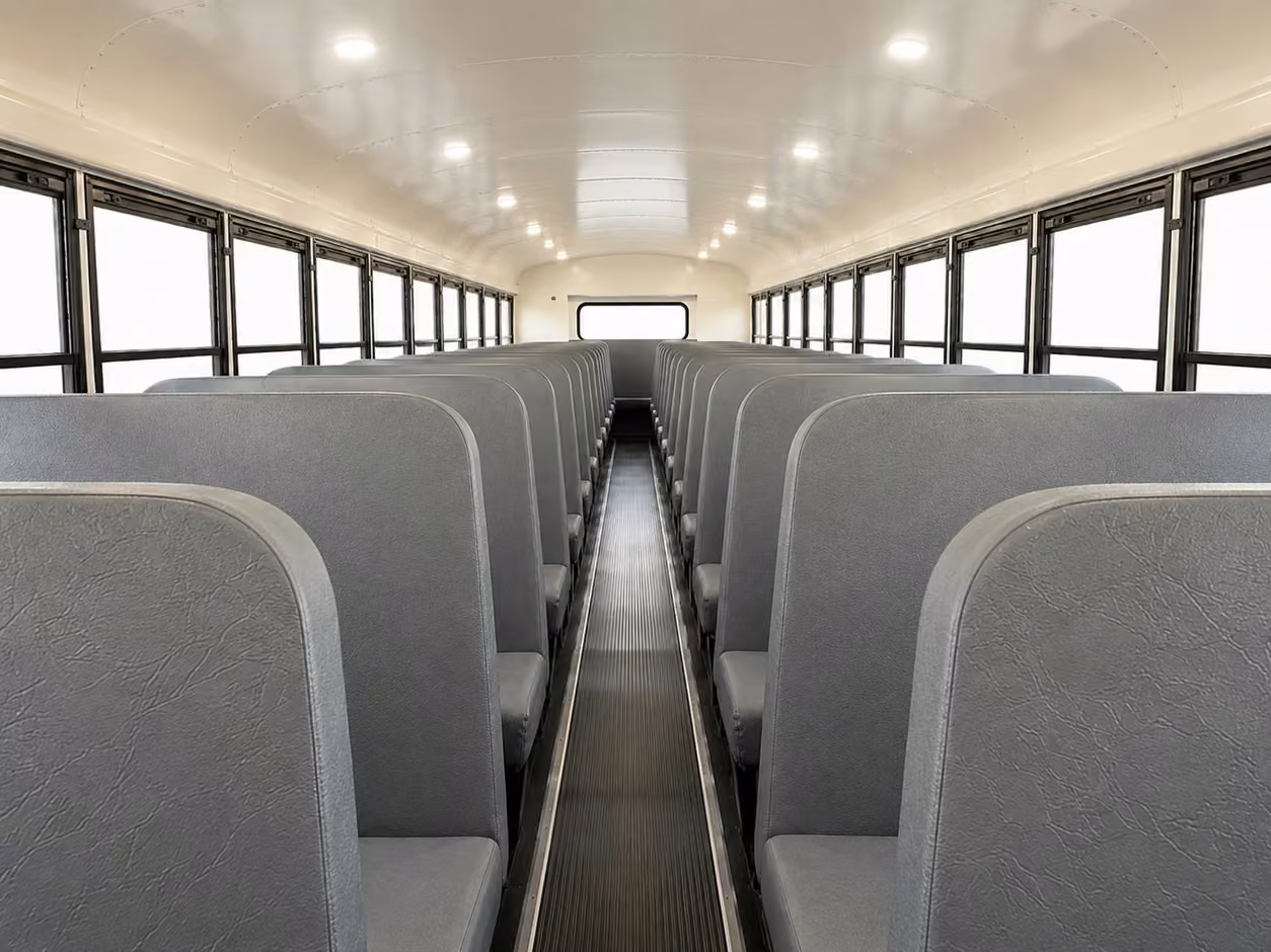school bus inside
